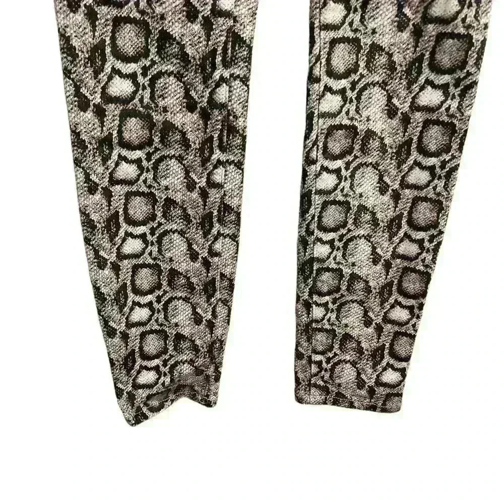 Good American Good Legs Grey Leopard Animal Print Skinny Jeans Size 00/24